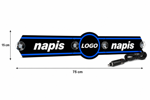 Tablica LED do ciężarówki na szybę Podświetlana TIR BUS 24V LUB 12V POLISH DRIVER