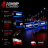 Tablica LED do ciężarówki na szybę Podświetlana TIR BUS 24V LUB 12V POLISH DRIVER