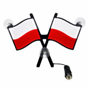 Flaga LED do ciężarówki 24V lub 12V Polska Tablica podświetlana LED