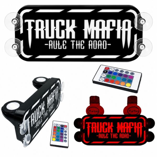 UCHWYT pod POPPY/TURBO PODŚWIETLANA TABLICZKA PODSTAWKA LED TIR RGB do Ciężarówki TRUCK MAFIA