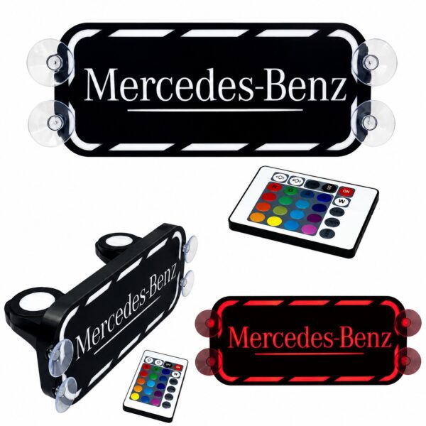 UCHWYT pod POPPY/TURBO PODŚWIETLANA TABLICZKA PODSTAWKA LED TIR RGB do Ciężarówki MERCEDES BENZ
