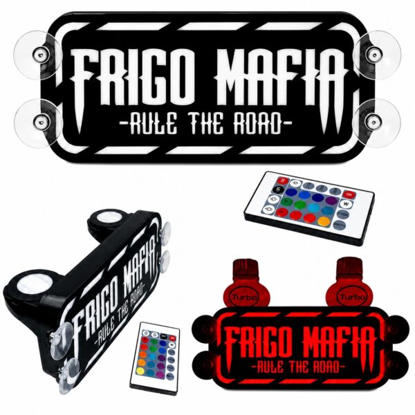 UCHWYT pod POPPY/TURBO PODŚWIETLANA TABLICZKA PODSTAWKA LED TIR RGB do Ciężarówki FRIGO MAFIA