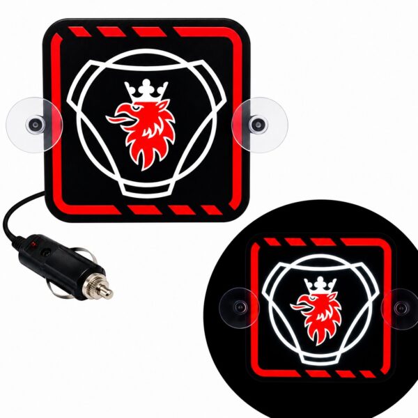 Tabliczka LED narożnikowa 24V lub 12V TIR/BUS do ciężarówki Tablica podświetlana SCANIA