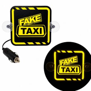 Tabliczka LED narożnikowa 24V lub 12V TIR/BUS do ciężarówki Tablica podświetlana FAKE TAXI