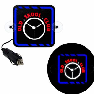 Tabliczka LED narożnikowa 24V lub 12V TIR/BUS do ciężarówki Tablica podświetlana OLD SKOOL CLUB