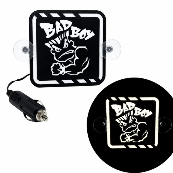 Tabliczka LED narożnikowa 24V lub 12V TIR/BUS do ciężarówki Tablica podświetlana BAD BOY