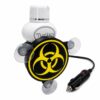 Uchwyt Podstawka pod zapach POPPY TURBO PODŚWIETLANY LED do ciężarówki TIR/BUS BIOHAZARD
