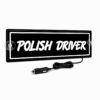 Tablica podświetlana LED TIR BUS CIĘŻARÓWKA 24V LUB 12V POLISH DRIVER