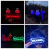 UCHWYT pod POPPY/TURBO PODŚWIETLANA TABLICZKA PODSTAWKA LED TIR RGB do Ciężarówki FAKE TAXI